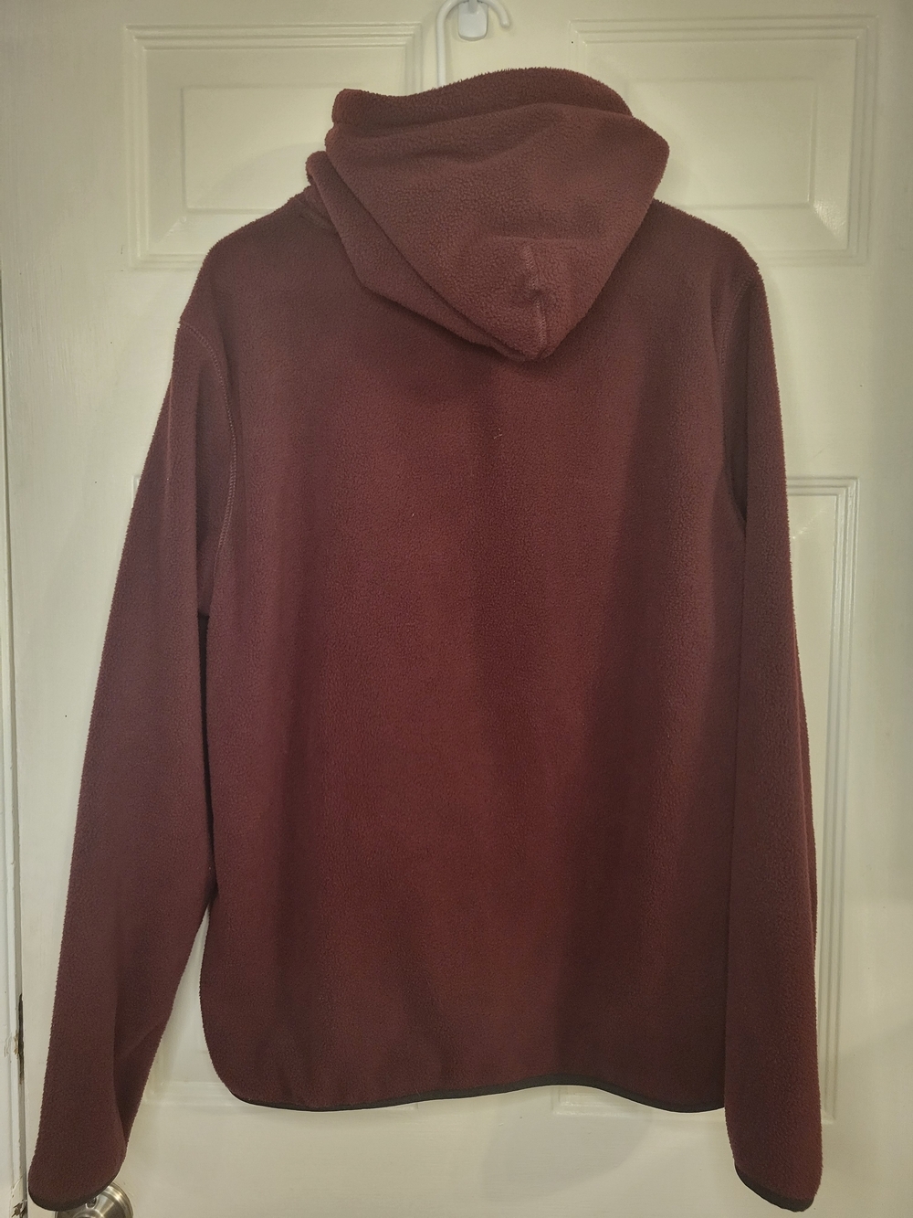Aeropostale Men's Hooded Fleece Pullover - Deep Wine - Picture 7 of 8
